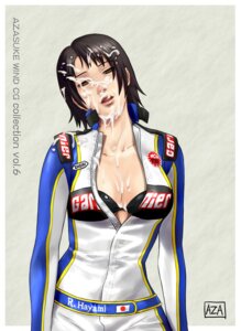 Rating: Explicit Score: 0 Tags: 1girls azasuke black_hair bodysuit bra breasts brown_eyes cleavage cum cum_on_body cum_on_breasts cum_on_clothes cum_on_hair cum_on_upper_body empty_eyes facial female high_resolution lingerie r:racing_evolution racing_suit rena_hayami rule34 short_hair solo underwear User: bunchy7s