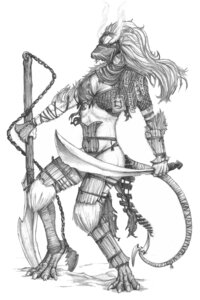 Rating: Safe Score: 0 Tags: anthro armor biped breasts cleavage clothed clothing dedded e621 female greyscale hasbro ink-eyes magic:_the_gathering mammal mask melee_weapon monochrome naginata nezumi_(magic:_the_gathering) ninja polearm rodent solo standing sword tail unconvincing_armor warrior weapon wizards_of_the_coast User: bunchy7s