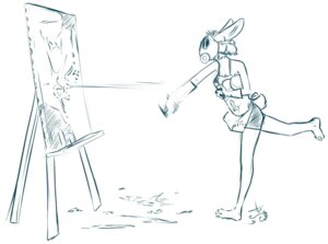 Rating: Safe Score: 0 Tags: 2013 aogami apron balloon bottomwear chimangetsu clothing conny_(chimangetsu) e621 female gas_mask gloves handwear hi_res holding_balloon holding_object inflatable lagomorph leporid mammal mask messy monochrome paint painting_(object) rabbit shorts solo spandex spandex_shorts splash throwing throwing_balloon throwing_object tight_bottomwear tight_clothing tight_shorts User: bunchy7s