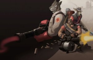 Rating: Safe Score: 0 Tags: 2009 anthro bear canid canine canis clothing duo e621 eyewear gadonstriom gatling_gun glasses gloves gun handwear hat headgear headwear heavy_(team_fortress_2) holding_gun holding_object holding_ranged_weapon holding_weapon kangaroo kukri machine_gun macropod male mammal marsupial medi_gun medic_(team_fortress_2) minigun nanogrrr ranged_weapon shooting slouch_hat sniper_(team_fortress_2) team_fortress_2 valve valve_corporation weapon wolf User: bunchy7s