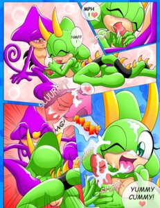 Rating: Explicit Score: 0 Tags: 2005 abstract_background anthro anus ball_fondling balls barefoot blush bodily_fluids breasts butt canon_x_oc captricosakara chameleon clenched_teeth clitoris comic cum cum_in_mouth cum_inside cum_on_face cumshot curled_tail dialogue digital_media_(artwork) duo e621 ejaculation emerald_the_iguana english_text erection espio_the_chameleon eyelashes fan_character featureless_feet feet fellatio female fingernails fondling genital_fluids genitals green_body green_eyes half-closed_eyes heart_symbol humanoid_genitalia humanoid_hands humanoid_penis internal internal_fellatio internal_oral lizard male meller's_chameleon misleading_thumbnail nails narrowed_eyes nipples non-mammal_breasts non-mammal_nipples nude one_eye_closed open_mouth oral oral_canal orgasm orgasm_face penile penis penis_on_tongue purple_body reptile saliva scalie sega sex smile sonic_the_hedgehog_(series) speech_bubble spiked_tail spikes spikes_(anatomy) spread_legs spreading tail teeth text tongue tongue_out vulva yellow_eyes User: bunchy7s