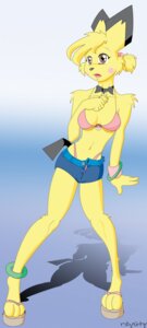Rating: Safe Score: 0 Tags: anthro anthrofied bottomwear bra bracelet breasts brown_eyes clothing e621 female generation_2_pokemon hand_on_chest hi_res jewelry mammal nintendo panties pichu pokemon pokemon_(species) pokemorph rodent shadow shorts solo takipsilim underwear User: bunchy7s