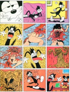 Rating: Explicit Score: 0 Tags: 1982 absurd_res animal_humanoid anthro blood bodily_fluids cat_(squeak_the_mouse) cat_humanoid comic death disney domestic_cat e621 felid felid_humanoid feline feline_humanoid felis female female_death genitals gore gore_focus grotesque_death group hi_res house_mouse humanoid male mammal mammal_humanoid massimo_mattioli mickey_mouse monster mouse murid murine rodent squeak_the_mouse tail vulva what User: bunchy7s