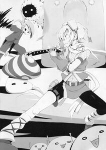 Rating: Questionable Score: 0 Tags: belt boots breasts cleavage elbow_gloves female fingerless_gloves fishnets gloves goggles high_resolution izuna katana legend_of_the_unemployed_ninja midriff monochrome monster multiple_females multiple_girls mushroom navel ninja official_art open_mouth romantic_fool rule34 scarf short_hair shuriken skirt smile sword weapon yoshida_on User: bunchy7s