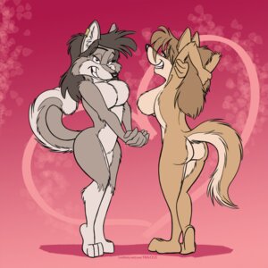 Rating: Safe Score: 0 Tags: 1:1 anthro black_nose breasts butt canid canine canis clasped_hands countershade_butt countershade_face countershade_legs countershade_neck countershade_tail countershade_thighs countershade_torso countershading coyote curled_tail domestic_dog duo e621 ear_clip ear_piercing evelyn_jones eyebrows eyelashes featureless_breasts feet female fluffy fur grey_body grey_fur grin hair hands_behind_head heart_symbol hindpaw husky inner_ear_fluff long_hair looking_at_viewer looking_back mammal nordic_sled_dog paws piercing pink_background pose rear_view ruslana_(keenfox) sierraromeo simple_background skinny smile spitz stretching tail tan_body tan_fur tan_hair tuft User: bunchy7s