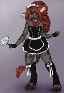 Rating: Safe Score: 0 Tags: accessory ajna anthro biped blue_eyes bovid bovine cattle choker claire_(sura-resch) cleaning_tool clothed clothing e621 ear_piercing feather_duster female fingerless_gloves frilly frilly_accessory frilly_hairband gloves hair hair_accessory hairband handwear headdress hooves jewelry leg_warmers legwear long_hair maid_uniform mammal necklace piercing red_hair ribbons skimpy solo spots standing tail tail_tuft tuft uniform User: bunchy7s