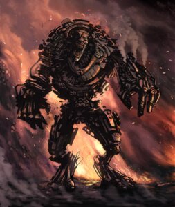 Rating: Safe Score: 0 Tags: cybernetics cyborg detailed detailed_background e621 fire front_view humanoid machine male marcin_jakubowski not_furry realistic red_theme robot robot_humanoid solo User: bunchy7s