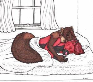 Rating: Safe Score: 0 Tags: anthro bed canid canine cuddling duo e621 eyes_closed female furniture gulonine inside kissing male male/female mammal marten mustelid musteline on_bed rydian sleeping tail unknown_artist User: bunchy7s Rating: Safe Score: 0 Tags: anthro bed canid canine cuddling duo e621 eyes_closed female furniture gulonine inside kissing male male/female mammal marten mustelid musteline on_bed rydian sleeping tail unknown_artist User: bunchy7s
