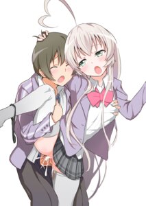 Rating: Explicit Score: 0 Tags: ahoge anal black_panties blush bow brown_hair closed_eyes clothed_sex cum cum_inside female green_eyes haiyore!_nyaruko-san male namago nyaruko open_mouth panties panties_around_leg panties_around_one_leg penis plaid plaid_skirt pussy rule34 school_uniform sex short_hair silver_hair skirt straight thighhighs uncensored underwear vaginal_penetration white_legwear yasaka_mahiro User: bunchy7s