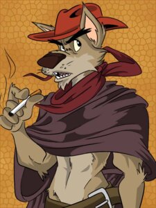 Rating: Safe Score: 0 Tags: 2010 3:4 anthro biped canid canine canis cigarette clothing cowboy digital_media_(artwork) e621 folgers half-length_portrait hat headgear headwear kerchief male mammal portrait pose smoke smoking solo western wild_west wolf User: bunchy7s