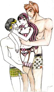 Rating: Explicit Score: 0 Tags: 1girls 2boys afrolatino amber_eyes black_hair black_male_white_female blonde_hair blue_eyes brown-skinned_male brown_hair brown_skin clawd_wolf dark-skinned_male draculaura ear_piercing earrings female jackson_jekyll latino latino_male latino_male_romanian_female lingerie looking_at_another looking_at_viewer male monster_high muscular red_hair rule34 threesome topless_male two-tone_hair underwear_only vampire violet_eyes werewolf white_background wolf_ears wolfman User: bunchy7s