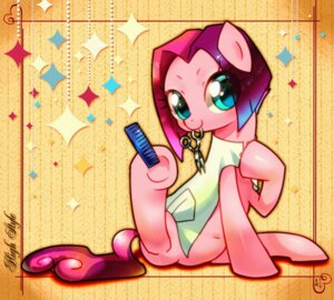 Rating: Safe Score: 0 Tags: blue_eyes brush clothing coat e621 equid equine female feral fur hair hairbrush hasbro horse looking_at_viewer mammal multicolored_hair my_little_pony pink_body pink_fur pony scissors sitting smile solo topwear two_tone_hair vidala_swoon_(mlp) アララギ夏樹 User: bunchy7s