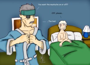 Rating: Questionable Score: 0 Tags: 2boys human male male_only metal_gear_solid metal_gear_solid_4 multiple_males old_snake raiden raiden_(metal_gear) rule34 sealab_2021 solid_snake User: bunchy7s