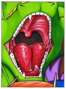 Rating: Questionable Score: 0 Tags: ambiguous_gender ambiguous_pov border chopsticks e621 eating fangs female first_person_view food gaping_mouth green_body green_skin iguana iguanid lizard lizardbeth lizardbeth_(character) markings mouth_shot open_mouth palate prey_pov reptile scalie solo sub-tympanic_shield sushi teeth throat tongue uvula white_border yellow_markings User: bunchy7s