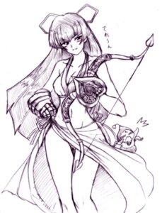 Rating: Explicit Score: 0 Tags: blush bow_(weapon) bra busou_renkin cosplay female gauntlets gozen hair_ribbon hayasaka_ouka lingerie long_hair majikina_mina majikina_mina_(cosplay) midriff monochrome panties pantyshot pantyshot_(standing) ribbon rule34 samurai_shodown side-tie_panties skirt smile solo standing tank_top thigh_gap thighs underwear weapon User: bunchy7s