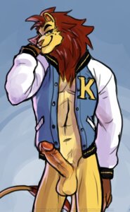 Rating: Explicit Score: 0 Tags: animal_crossing anthro balls big_penis biped bottomless clothed clothing e621 erection eyewear felid genitals glasses hair humanoid_genitalia humanoid_penis jacket jock letterman_jacket ligernekoka lion looking_at_viewer male mammal mane mott_(animal_crossing) nintendo pantherine penis simple_background solo topwear User: bunchy7s