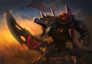 Rating: Safe Score: 0 Tags: ambiguous_gender anthro armor blade claws crocodile crocodilian dust e621 fight flag jaws league_of_legends renekton reptile riot_games scalie solo tail tencent unknown_artist wallpaper war warrior weapon User: bunchy7s