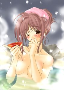 Rating: Questionable Score: 0 Tags: bath blush breasts brown_hair color cute female female_only highres hiro_suzuhira onsen rule34 sake suzuhira_hiro wink User: bunchy7s