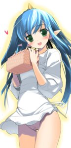 Rating: Explicit Score: 0 Tags: 1girls blush bottomless censored female green_eyes hima horn horns momotarou_densetsu_(hudson) no_panties oni pointy_ears rule34 solo yashahime_(momotarou_densetsu) User: bunchy7s