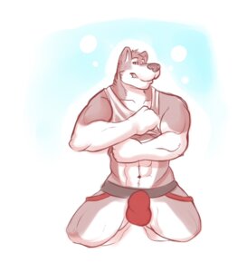 Rating: Explicit Score: 0 Tags: anthro biped bulge canid canine canis clothing e621 horrorbuns jockstrap kneeling looking_at_viewer male mammal muscular muscular_anthro muscular_male seductive shirt solo tank_top topwear underwear undressing wolf User: bunchy7s