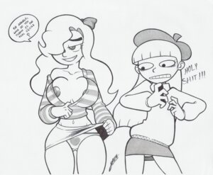 Rating: Explicit Score: 0 Tags: beret big_eyes big_head breasts cecile cecile_(hey_arnold) clothed clothing duo english_text female female_only flat_chest front_view fully_clothed garabatoz greyscale hair_bow hair_over_eye hat heart helga_pataki hey_arnold! huge_breasts human human_only long_hair looking_aside looking_at_another monochrome multiple_females navel nickelodeon nipples offscreen_character panties partially_clothed rule34 short_skirt simple_background skirt skirt_lift smile speech_bubble straight_hair sweater talking text toony white_background User: bunchy7s