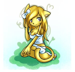 Rating: Safe Score: 0 Tags: accessory angelina_onyx anthro biped blonde_hair bottomwear bow_(feature) bow_accessory bow_ribbon breasts clothing deity domestic_cat e621 felid feline felis female footwear grey_eyes hair hair_accessory hair_bow hair_ribbon looking_at_viewer mammal patrickgainher ribbons sandals shoes simple_background sitting skirt smile solo tail User: bunchy7s