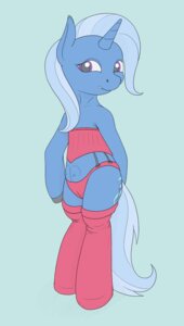 Rating: Questionable Score: 0 Tags: 2013 blue_body blue_fur camel_toe clothing corset cutie_mark e621 equid equine female feral forbiddenponyworld friendship_is_magic fur hair hasbro hi_res horn lingerie mammal multicolored_hair my_little_pony mythological_creature mythological_equine mythology purple_eyes simple_background solo teats topwear trixie_(mlp) two_tone_hair unicorn User: bunchy7s