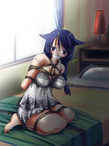 Rating: Explicit Score: 0 Tags: animal_ears arms_behind_back bakemonogatari barette bed black_hanekawa blue_eyes blue_hair blush bondage braid breasts cat_ears cat_girl catgirl female gag gagged glasses hanekawa_tsubasa kneeling large_breasts monogatari_(series) nightgown nightie open_window over_the_mouth_gag panties pillow plant rope rule34 schoolgirl solo underwear User: bunchy7s