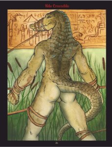 Rating: Explicit Score: 0 Tags: 1boy anthro ass backsack balls bdsm biped bondage bound butt crocodile crocodilian e621 egyptian fangs genitals green_body green_scales looking_at_viewer looking_back male male_only muscular muscular_anthro muscular_male non-mammal_balls rear_view reed reptile rule34 scales scalie seskata smile sobek solo spread_legs spreading standing submissive submissive_male tail teeth was1 User: bunchy7s