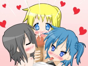 Rating: Explicit Score: 0 Tags: blonde_hair blue_eyes blue_hair censored closed_eyes female grey_hair heart hearts hikage_miyakawa hiyori_tamura lucky_star pov rule34 tagme tongue tongue_out User: bunchy7s