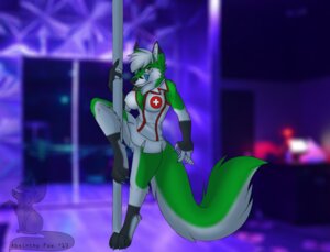 Rating: Explicit Score: 0 Tags: 2013 4_toes absinthy anthro breasts canid canine claws dancing digitigrade e621 feet female fox fox_fury fur genitals green_body green_fur hair hindpaw looking_at_viewer mammal nurse paws pole pole_dancing solo tail toes tongue vulva white_hair User: bunchy7s