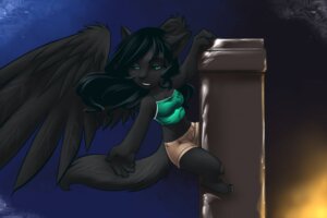 Rating: Safe Score: 0 Tags: anthro black_body black_feathers black_fur black_hair chibi domestic_cat e621 faint feathered_wings feathers felid feline felis female fur hair leah_se_vlad mammal pedestal simple_background solo tail toony wings User: bunchy7s