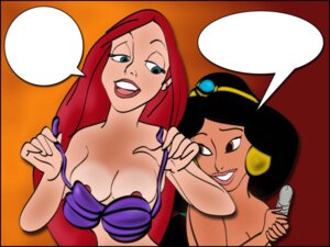 Rating: Explicit Score: 0 Tags: 2girls aladdin_(1992_disney_film) arabian areola ariel_(the_little_mermaid) breasts cleavage col_kink crossover dark-skinned_female dark_skin disney disney_princess female female_only human jasmine_(aladdin) multiple_females multiple_girls princess princess_jasmine royalty rule34 seashell_bra smooth_skin the_little_mermaid_(1989_film) undressing yuri User: bunchy7s