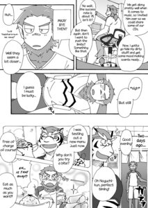Rating: Safe Score: 0 Tags: anthro chest_tuft clothing comic cotton_(artist) dialogue e621 english_text felid food fukuzawa fur greyscale haplorhine lion male mammal monkey monochrome noguchi pantherine primate text tiger tooboe_bookmark tuft User: bunchy7s
