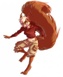 Rating: Safe Score: 0 Tags: anthro biped blonde_hair brown_body brown_fur clothed clothing e621 female fluffy fluffy_tail fur green_eyes hair hi_res mammal navel rodent sammi_roja sciurid solo standing tail teeth therabbitd tree_squirrel white_body white_fur white_hair User: bunchy7s