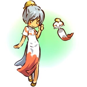 Rating: Safe Score: 0 Tags: 1:1 ambiguous_gender animate_inanimate asian_clothing blush chimecho chinese_clothing chinese_dress clothing cosplay dress duo e621 east_asian_clothing female flying footwear generation_3_pokemon grey_hair hair hitec human looking_at_viewer mammal nintendo not_furry nude pokemon pokemon_(species) shoes short_hair simple_background smile standing tan_body tan_skin toony white_background white_hair yellow_eyes User: bunchy7s