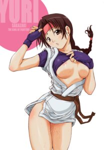 Rating: Explicit Score: 0 Tags: art_of_fighting blush braid breasts breasts_out brown_eyes brown_hair dougi female fingerless_gloves gloves grabbing_breasts headband junkie junkie3g king_of_fighters open_clothes rule34 shirt_lift snk wet yuri_sakazaki User: bunchy7s
