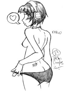 Rating: Explicit Score: 0 Tags: 2005 areolae artist_request ass ass_crack bangs big_ass black_hair black_panties blush bracelet breasts butt_crack character_name choker cowboy_shot dated female female_only headphones headset heart human jet_set_radio medium_breasts mew_(jsr) monochrome nipples panties panty_tug pencil_(artwork) rule34 short_hair sideboob simple_background solo speech_bubble spoken_heart tattoo topless traditional_media white_background User: bunchy7s