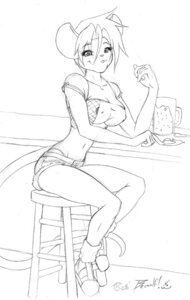 Rating: Questionable Score: 0 Tags: 2008 alcohol anthro bar beer beowulf_kennedy beverage bottomwear clothed clothing e621 female food graphite_(artwork) looking_at_viewer mammal monochrome murid murine nipple_slip nipples rat rodent shorts skimpy solo tail thong tomboy traditional_media_(artwork) underwear User: bunchy7s