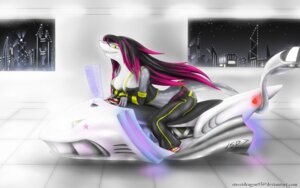 Rating: Safe Score: 0 Tags: 16:10 anthro aquatic black_hair breasts building city cleavage clothed clothing detailed_background e621 female fish floor futuristic futuristic_architecture glowing green_eyes grey_body grey_scales hair hologram inside lapfox_trax lights long_hair looking_at_viewer makeup mayhem_(renard) mikapoofs motorcycle multicolored_hair night non-mammal_breasts purple_hair scales shark sharp_teeth side_view sky skyline smile solo star starry_sky tail teeth tile tile_floor two_tone_hair vehicle white_body white_scales widescreen window User: bunchy7s