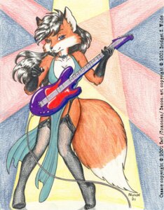 Rating: Safe Score: 0 Tags: 2001 abstract_background anthro biped black_clothing black_footwear black_hair black_legwear blue_bottomwear blue_clothing blue_eyes blue_topwear bottomwear breasts bridget_e_wilde brown_body brown_fur canid canine cassie_the_rock_vixen choker cleavage clothed clothing colored_pencil_(artwork) countershade_face countershade_torso countershading dipstick_tail dress e621 electric_guitar female fluffy fluffy_tail footwear fox full-length_portrait fur garter_straps gloves_(marking) guitar hair jewelry leg_markings legwear long_hair looking_at_viewer mammal markings multicolored_tail musical_instrument necklace plantigrade playing_guitar playing_music plucked_string_instrument portrait signature simple_background socks socks_(marking) solo standing string_instrument tail tail_markings text thigh_highs thigh_socks topwear traditional_media_(artwork) translucent translucent_clothing translucent_legwear two_tone_tail url white_body white_countershading User: bunchy7s