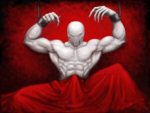 Rating: Explicit Score: 0 Tags: abs bald bdsm bed bed_sheet bedding biceps black_and_white_and_red bound bulge chain chained cuff_(restraint) detailed_bulge e621 erection evil_grin eyeless faceless featureless_chest front_view furniture genital_outline hairless handcuffs male metal_cuffs monster muscular muscular_male not_furry nude on_bed pecs penis_outline red_theme restraints sex_offenderman shackles sitting smile solo spread_legs spreading tall teasing tenting trollpasta under_covers white_body white_skin User: bunchy7s