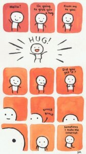 Rating: Safe Score: 0 Tags: ambiguous_gender breaking_the_fourth_wall comic e621 english_text greeting happy hug human looking_at_viewer mammal not_furry orange_background painting_(artwork) pen_(artwork) simple_background sitting smile solo standing stick_figure text the_truth traditional_media_(artwork) traditional_painting_(artwork) traditional_watercolor_(artwork) unknown_artist watercolor_(artwork) User: bunchy7s