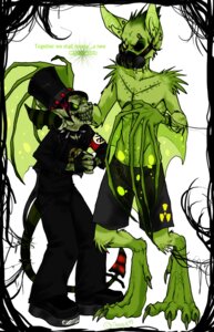 Rating: Questionable Score: 0 Tags: 2005 9:14 anthro bat bonez copyright_symbol demon dragon duo e621 english_text gas_mask glamfur hi_res male mammal mask membrane_(anatomy) membranous_wings mythological_creature mythological_scalie mythology nazi realistic_wings scalie swastika symbol tail text wings User: bunchy7s