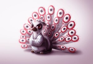Rating: Safe Score: 0 Tags: avian bird chibi dreamworks e621 fur galliform gradient_background kung_fu_panda looking_at_viewer lord_shen male peafowl phasianid red_eyes ryodita simple_background solo white_background white_body white_fur young User: bunchy7s