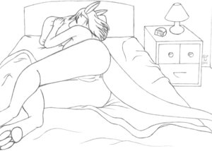 Rating: Explicit Score: 0 Tags: 2008 anthro anus bed bedroom biped black_and_white e621 female fur furniture genitals inside kangaroo lying macropod mammal marsupial monochrome nude on_side rebecca_(tachyon) sketch sleeping solo tachyon tail vulva User: bunchy7s