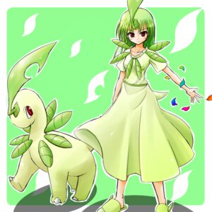 Rating: Safe Score: 0 Tags: 1:1 2009 alternate_species ambiguous_gender animal_humanoid bayleef clothing dinosaur dress duo e621 elemental_creature female feral flora_fauna generation_2_pokemon green_hair hair humanoid humanoidized leaf low_res mori_kei nintendo plant pokemon pokemon_(species) pokemon_humanoid pokemorph prehistoric_species quadruped ranphafranboise red_eyes redraw reptile saurischian sauropod sauropodomorph scalie User: bunchy7s