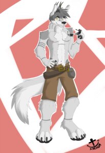 Rating: Safe Score: 0 Tags: 4_toes abstract_background anchor_(character) anchordolf anthro belt biped black_nose bottomwear canid canine canis claws clothed clothing deer digitigrade e621 eyewear feet fur grey_body grey_fur grey_hair hair horn looking_at_viewer male mammal markings muscular muscular_anthro muscular_male nipples pants pawpads paws pecs piercing red_background simple_background smile solo standing sunglasses tail toe_claws toes topless white_background white_body white_fur wolf yellow_eyes User: bunchy7s