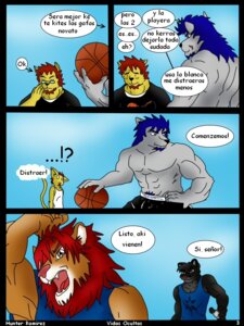 Rating: Safe Score: 0 Tags: 3:4 anthro canid canine canis comic cougar e621 felid feline hunterramirez lion male mammal pantherine solo tail wolf User: bunchy7s