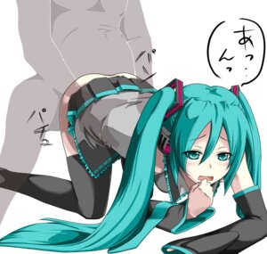 Rating: Explicit Score: 0 Tags: 1boy 1girl all_fours aqua_eyes aqua_hair aqua_necktie ass bare_shoulders black_skirt blush boots clothed_female_nude_male clothed_sex clothes_lift collared_shirt detached_sleeves doggystyle female frilled_shirt_collar frills from_behind grey_shirt hair_between_eyes hatsune_miku headphones hetero long_hair necktie no_panties nude open_mouth pleated_skirt rule34 sex sex_from_behind shirt simple_background skirt skirt_lift sleeveless sleeveless_shirt solo_focus thigh_boots thighhighs tie tied_hair twintails uniform very_long_hair vocaloid white_background zettai_ryouiki User: bunchy7s
